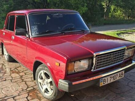 Красный ВАЗ 2107, объемом двигателя 1.45 л и пробегом 140 тыс. км за 2750 $, фото 1 на Automoto.ua