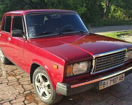 Красный ВАЗ 2107, объемом двигателя 1.45 л и пробегом 140 тыс. км за 2750 $, фото 1 на Automoto.ua