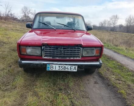 Красный ВАЗ 2107, объемом двигателя 1.5 л и пробегом 178 тыс. км за 380 $, фото 1 на Automoto.ua