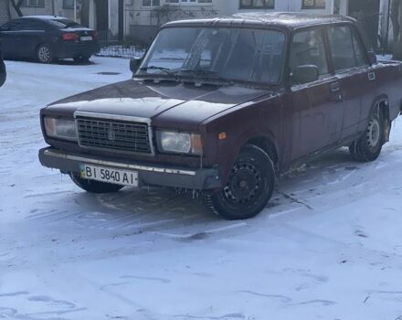 Красный ВАЗ 2107, объемом двигателя 1.5 л и пробегом 85 тыс. км за 900 $, фото 1 на Automoto.ua