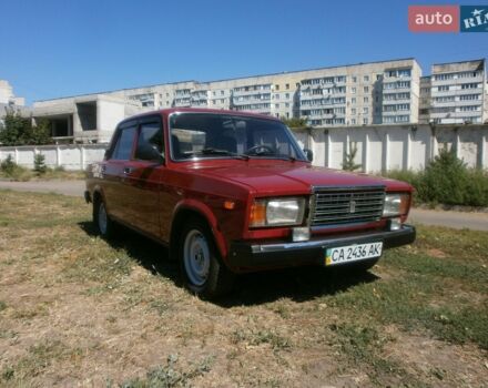 Красный ВАЗ 2107, объемом двигателя 1.5 л и пробегом 108 тыс. км за 1850 $, фото 1 на Automoto.ua