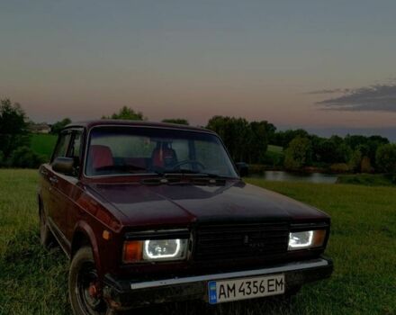 Красный ВАЗ 2107, объемом двигателя 1.6 л и пробегом 50 тыс. км за 1300 $, фото 1 на Automoto.ua