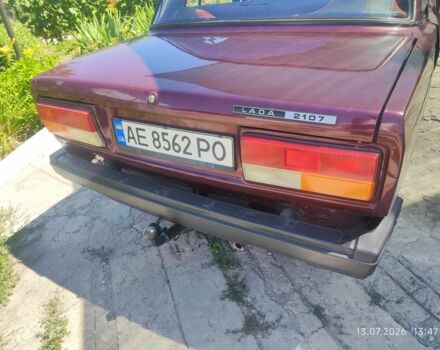 Красный ВАЗ 2107, объемом двигателя 1.5 л и пробегом 81 тыс. км за 1800 $, фото 1 на Automoto.ua