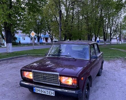 Красный ВАЗ 2107, объемом двигателя 1.5 л и пробегом 84 тыс. км за 1600 $, фото 1 на Automoto.ua