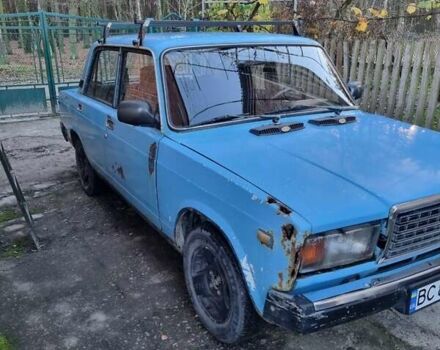 Синий ВАЗ 2107, объемом двигателя 1.5 л и пробегом 120 тыс. км за 600 $, фото 1 на Automoto.ua