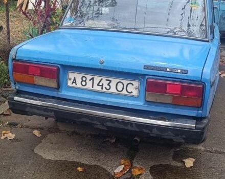 Синий ВАЗ 2107, объемом двигателя 1 л и пробегом 12 тыс. км за 310 $, фото 1 на Automoto.ua