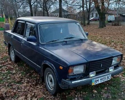 Синий ВАЗ 2107, объемом двигателя 1.45 л и пробегом 244 тыс. км за 800 $, фото 1 на Automoto.ua