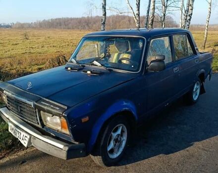 Синий ВАЗ 2107, объемом двигателя 1.3 л и пробегом 190 тыс. км за 600 $, фото 4 на Automoto.ua