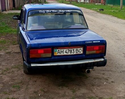 Синий ВАЗ 2107, объемом двигателя 15 л и пробегом 111 тыс. км за 550 $, фото 3 на Automoto.ua