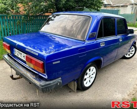 Синий ВАЗ 2107, объемом двигателя 1.5 л и пробегом 186 тыс. км за 1200 $, фото 2 на Automoto.ua