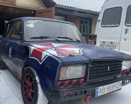 Синий ВАЗ 2107, объемом двигателя 1.5 л и пробегом 25 тыс. км за 1050 $, фото 1 на Automoto.ua