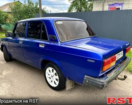 Синий ВАЗ 2107, объемом двигателя 1.5 л и пробегом 186 тыс. км за 1200 $, фото 1 на Automoto.ua