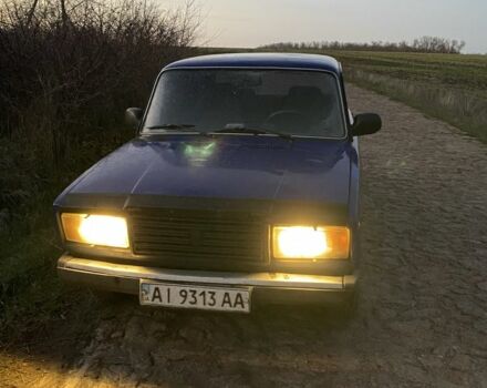 Синий ВАЗ 2107, объемом двигателя 1.5 л и пробегом 120 тыс. км за 559 $, фото 1 на Automoto.ua