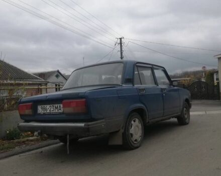 Синий ВАЗ 2107, объемом двигателя 1.5 л и пробегом 300 тыс. км за 618 $, фото 1 на Automoto.ua