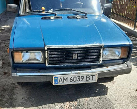 Синій ВАЗ 2107, об'ємом двигуна 1.5 л та пробігом 220 тис. км за 1100 $, фото 1 на Automoto.ua