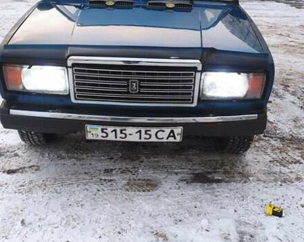 Синий ВАЗ 2107, объемом двигателя 1.5 л и пробегом 77 тыс. км за 1200 $, фото 2 на Automoto.ua