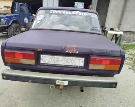 Синий ВАЗ 2107, объемом двигателя 1.7 л и пробегом 200 тыс. км за 550 $, фото 2 на Automoto.ua