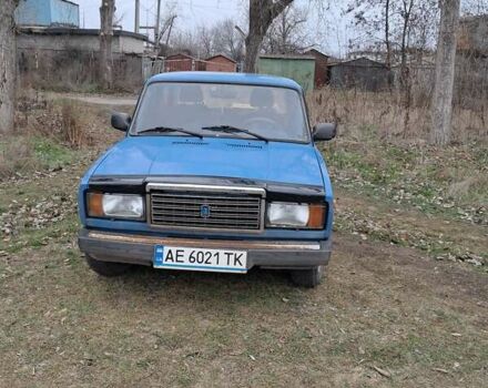 Синий ВАЗ 2107, объемом двигателя 1.5 л и пробегом 76 тыс. км за 1150 $, фото 1 на Automoto.ua