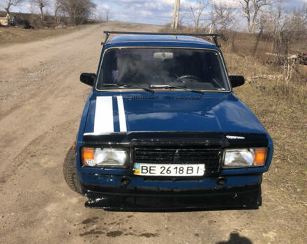 Синий ВАЗ 2107, объемом двигателя 1.3 л и пробегом 100 тыс. км за 1450 $, фото 1 на Automoto.ua