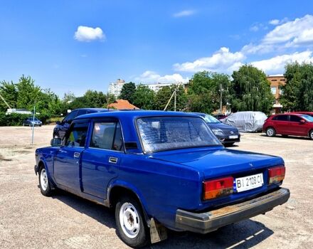 Синий ВАЗ 2107, объемом двигателя 1.5 л и пробегом 80 тыс. км за 1200 $, фото 1 на Automoto.ua