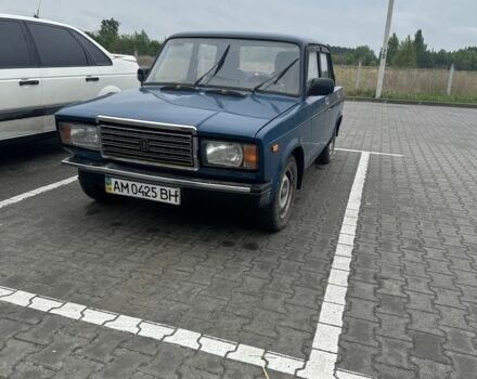 Синий ВАЗ 2107, объемом двигателя 1.5 л и пробегом 2 тыс. км за 591 $, фото 1 на Automoto.ua