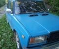 Синий ВАЗ 2107, объемом двигателя 1 л и пробегом 200 тыс. км за 1000 $, фото 1 на Automoto.ua