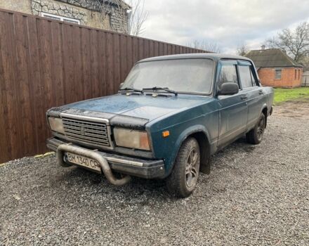 Синий ВАЗ 2107, объемом двигателя 1.5 л и пробегом 123 тыс. км за 1000 $, фото 1 на Automoto.ua