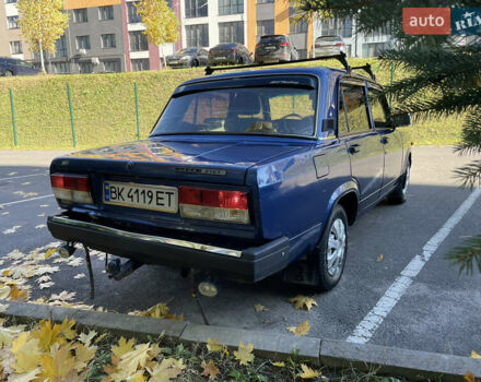 Синий ВАЗ 2107, объемом двигателя 1.45 л и пробегом 59 тыс. км за 1450 $, фото 4 на Automoto.ua