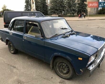 Синий ВАЗ 2107, объемом двигателя 1.5 л и пробегом 54 тыс. км за 1250 $, фото 1 на Automoto.ua