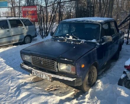 Синий ВАЗ 2107, объемом двигателя 1.3 л и пробегом 200 тыс. км за 700 $, фото 1 на Automoto.ua