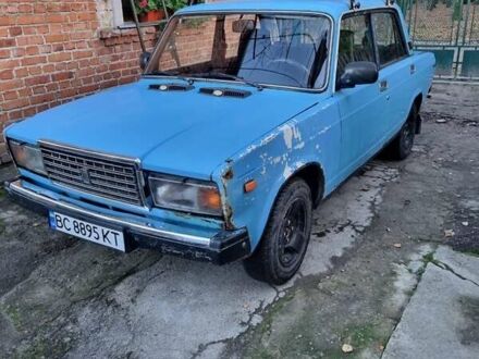 Синий ВАЗ 2107, объемом двигателя 1.5 л и пробегом 120 тыс. км за 600 $, фото 1 на Automoto.ua