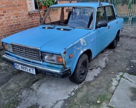 Синий ВАЗ 2107, объемом двигателя 1.5 л и пробегом 120 тыс. км за 600 $, фото 1 на Automoto.ua