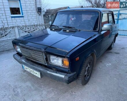 Синий ВАЗ 2107, объемом двигателя 1.3 л и пробегом 160 тыс. км за 650 $, фото 1 на Automoto.ua