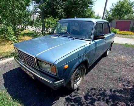 Синий ВАЗ 2107, объемом двигателя 1.5 л и пробегом 377 тыс. км за 1100 $, фото 1 на Automoto.ua