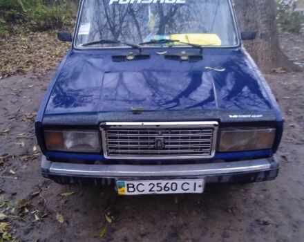 Синий ВАЗ 2107, объемом двигателя 7 л и пробегом 100 тыс. км за 350 $, фото 1 на Automoto.ua