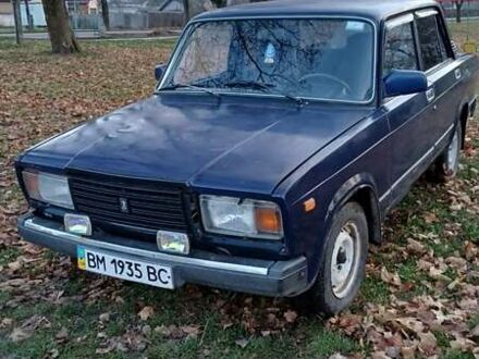Синий ВАЗ 2107, объемом двигателя 1.45 л и пробегом 244 тыс. км за 800 $, фото 1 на Automoto.ua