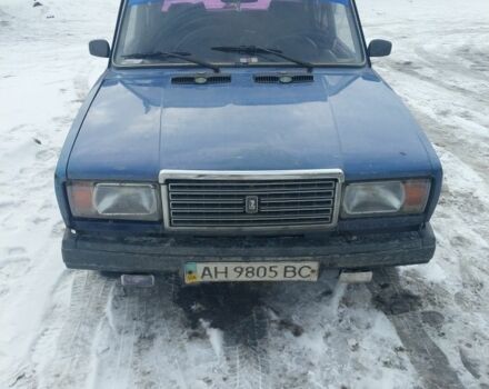 Синий ВАЗ 2107, объемом двигателя 1 л и пробегом 333 тыс. км за 382 $, фото 1 на Automoto.ua