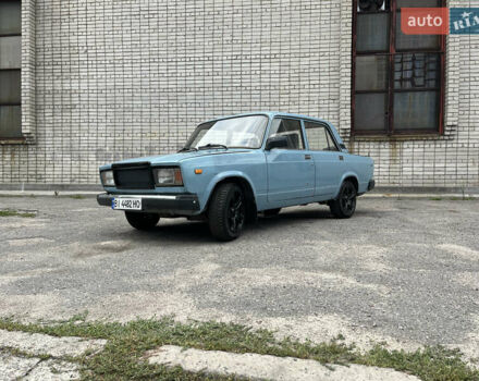 Синий ВАЗ 2107, объемом двигателя 1.5 л и пробегом 72 тыс. км за 1000 $, фото 1 на Automoto.ua