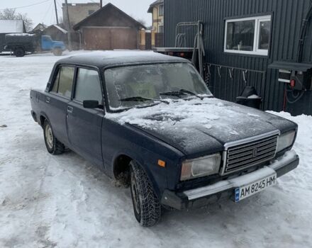 Синій ВАЗ 2107, об'ємом двигуна 1.5 л та пробігом 87 тис. км за 600 $, фото 1 на Automoto.ua