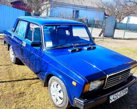 Синий ВАЗ 2107, объемом двигателя 1.3 л и пробегом 205 тыс. км за 950 $, фото 1 на Automoto.ua