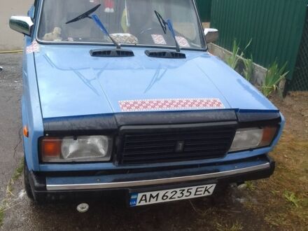 Синий ВАЗ 2107, объемом двигателя 1.5 л и пробегом 100 тыс. км за 1000 $, фото 1 на Automoto.ua
