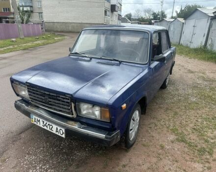 Синий ВАЗ 2107, объемом двигателя 1.3 л и пробегом 89 тыс. км за 550 $, фото 1 на Automoto.ua