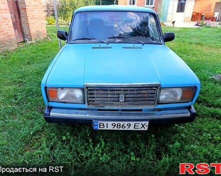 Синий ВАЗ 2107, объемом двигателя 1.5 л и пробегом 200 тыс. км за 750 $, фото 1 на Automoto.ua