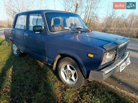 Синий ВАЗ 2107, объемом двигателя 1.3 л и пробегом 190 тыс. км за 600 $, фото 1 на Automoto.ua