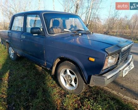 Синий ВАЗ 2107, объемом двигателя 1.3 л и пробегом 190 тыс. км за 600 $, фото 1 на Automoto.ua