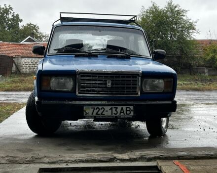 Синий ВАЗ 2107, объемом двигателя 1 л и пробегом 74 тыс. км за 701 $, фото 1 на Automoto.ua