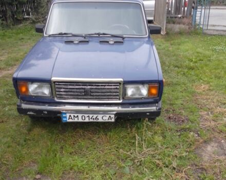 Синий ВАЗ 2107, объемом двигателя 1.5 л и пробегом 140 тыс. км за 461 $, фото 1 на Automoto.ua