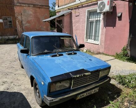 Синий ВАЗ 2107, объемом двигателя 1.5 л и пробегом 260 тыс. км за 500 $, фото 1 на Automoto.ua