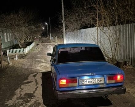 Синий ВАЗ 2107, объемом двигателя 1.46 л и пробегом 200 тыс. км за 1000 $, фото 1 на Automoto.ua