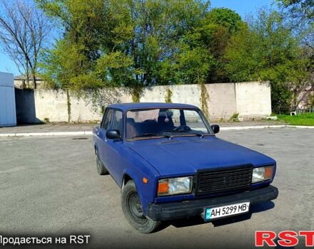 Синий ВАЗ 2107, объемом двигателя 1.5 л и пробегом 128 тыс. км за 650 $, фото 1 на Automoto.ua
